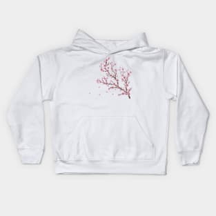 Cherry Blossom Branch Kids Hoodie